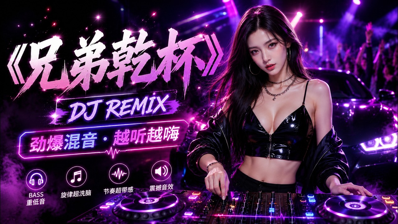 最火歌曲DJRemix 《兄弟乾杯》【動態歌詞 / Lyrics Video】🔥 2026最火歌曲 中文DJ Remix【重低音摇头必播】抖音热播神曲 2026