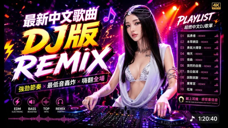 最火歌曲DJRemix 🔥2026最新中文DJ串烧｜夜驾必听重低音｜车载无损音质HIFI｜快乐神曲 × 伤感情歌 × 怀旧金曲｜深夜高速专用｜热门歌曲连续播放3小时｜越听越上头｜一路陪你开到天亮🎧🚗🌙